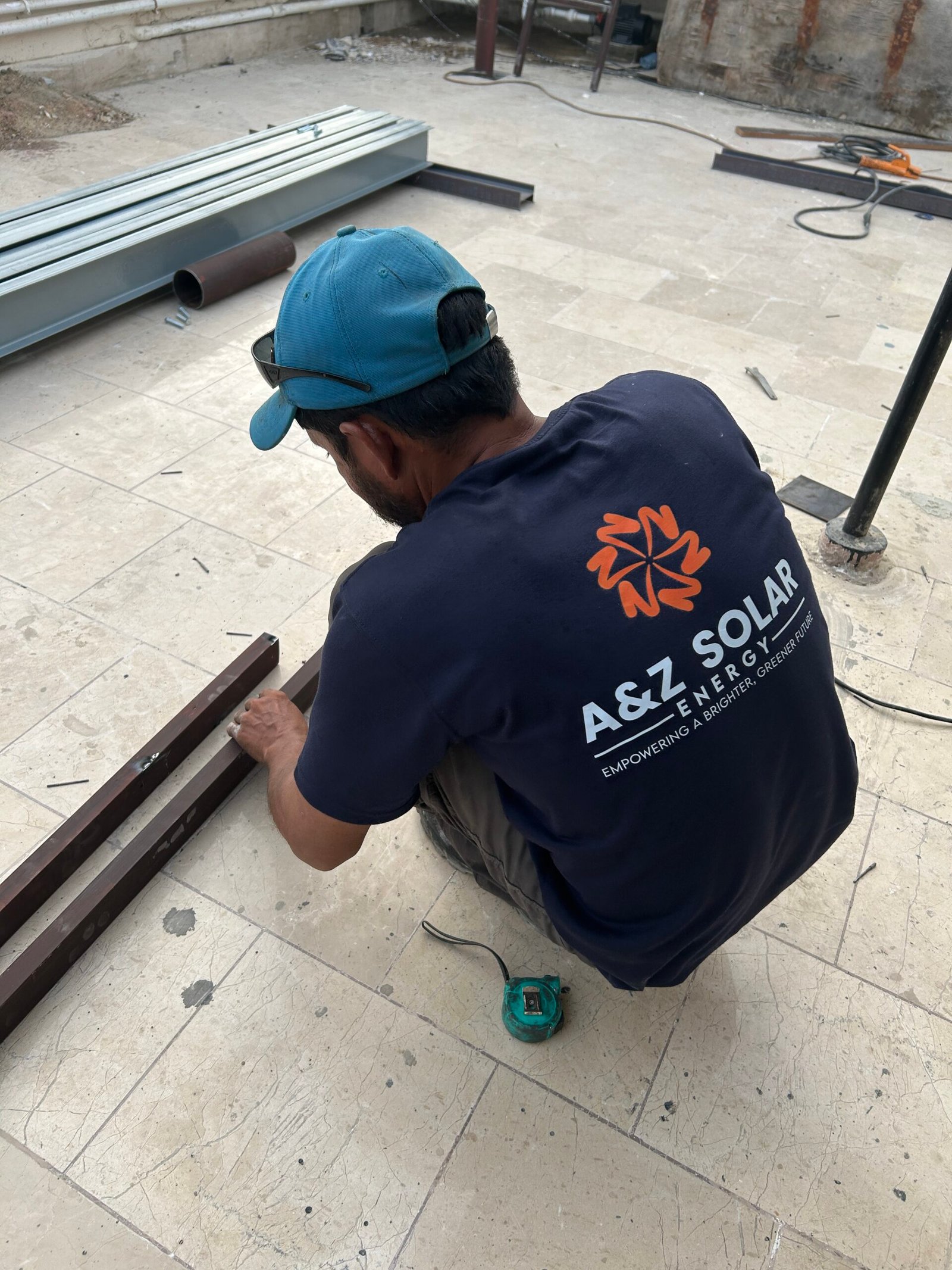 Completed solar panel installation by A&Z Solar Energy